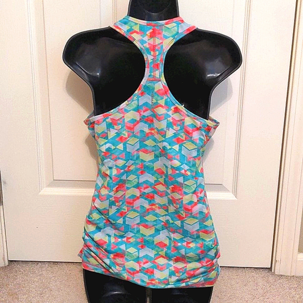 Karma Racerback Tank Top with Ruched Sides - Picture 3 of 7